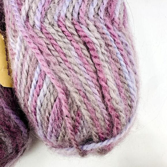 Lion Brand Jiffy Yarn Purple Gray #303 "Mohair Look" Discontinued Vintage - Picture 6 of 9